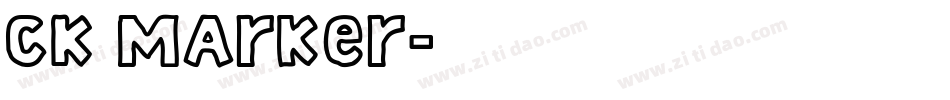 CK Marker字体转换